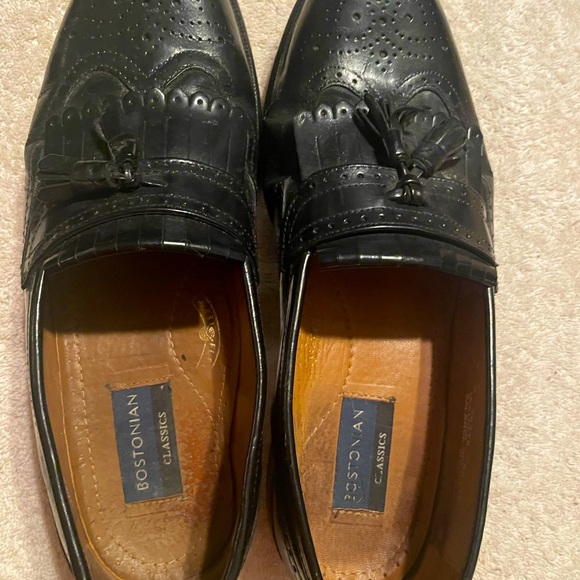 Men’s Black, Oxford wingtip lace-up hassle-top, size 9 The Bostonian brand. - Picture 1 of 5